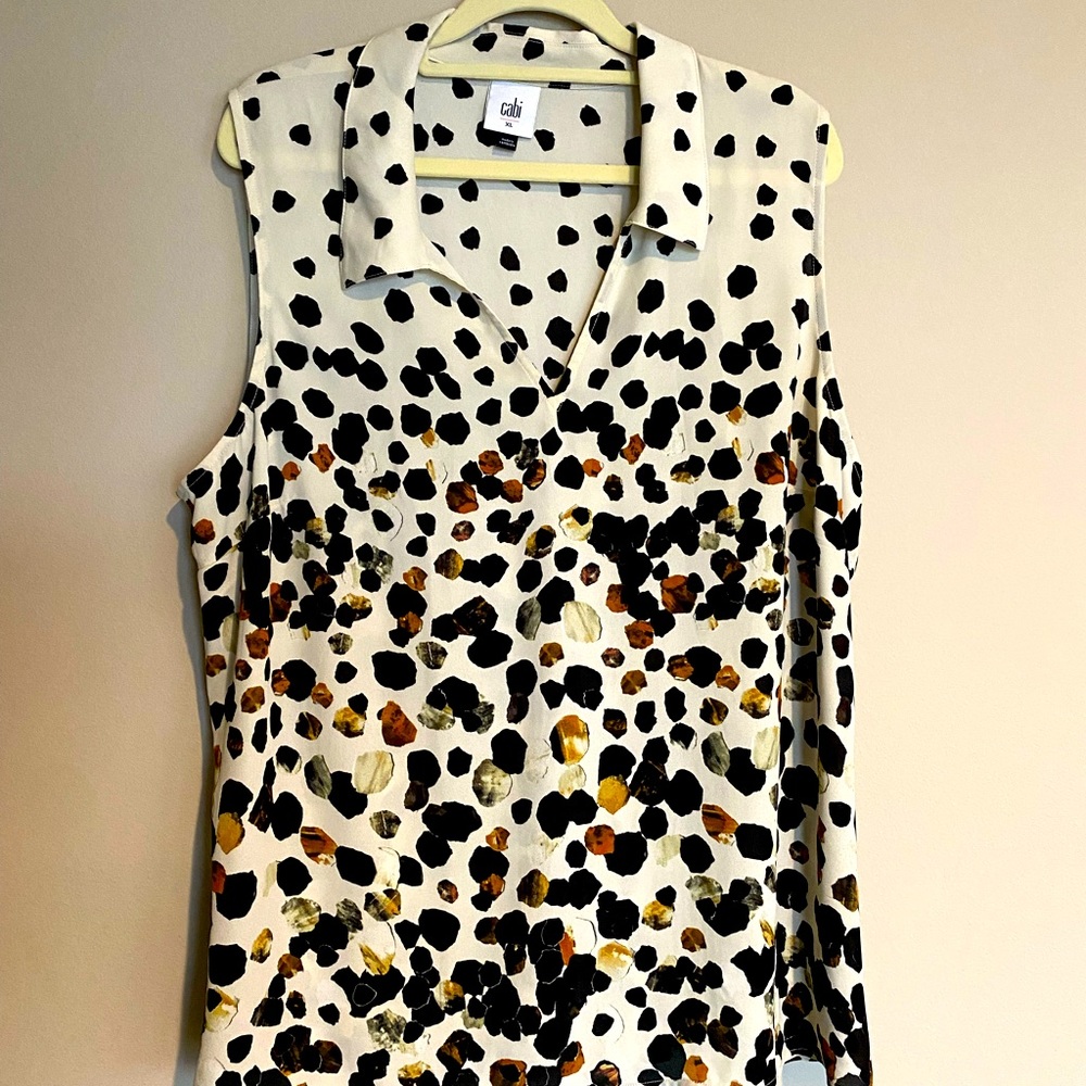 CABI Sleeveless Multi color Blouse